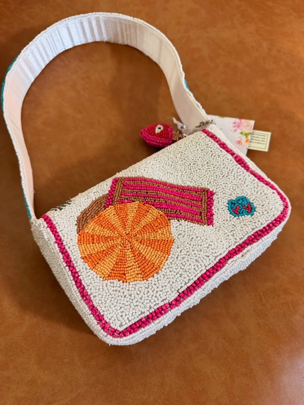 Viral TJ Maxx Beaded Crab Evil Eye Bag Made in India Colorful TikTok Trend Purse - Picture 9 of 15